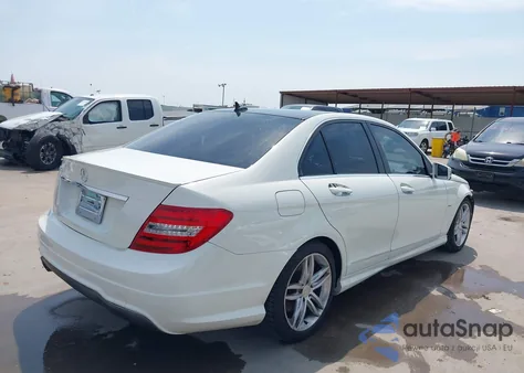 2012 Mercedes-Benz C 250 Sport from USA, damaged, VIN WDDGF4HB5CR216989